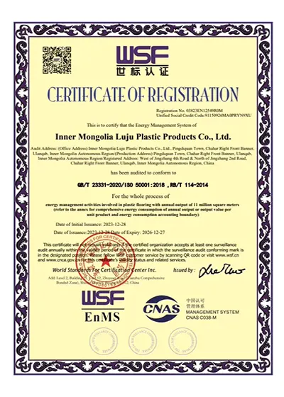 pvc flooring Testing and certification